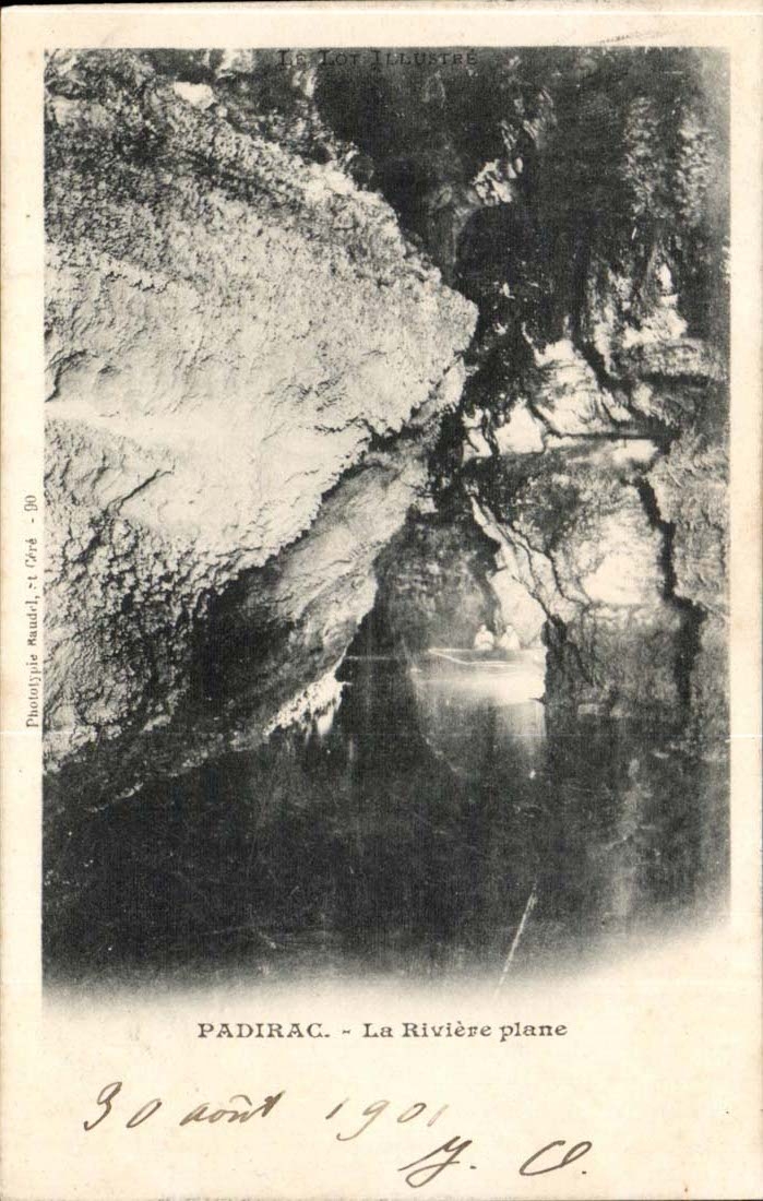 Padirac - the plane River - CPA