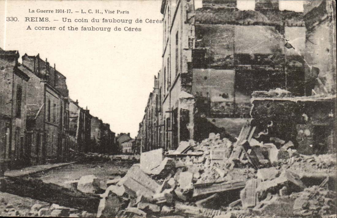 Reims - eine Ecke des Vororts von Ceres - CPA