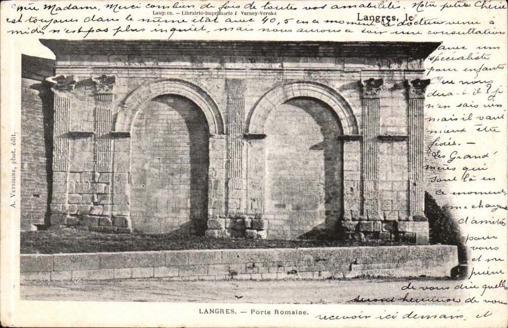 Langres - Roman Gate - CPA