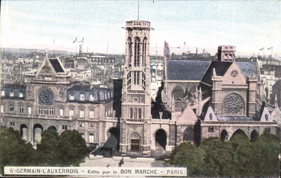 Paris 6 - St Getmain Auxerrois - Publishes by Bon Marche - CPA