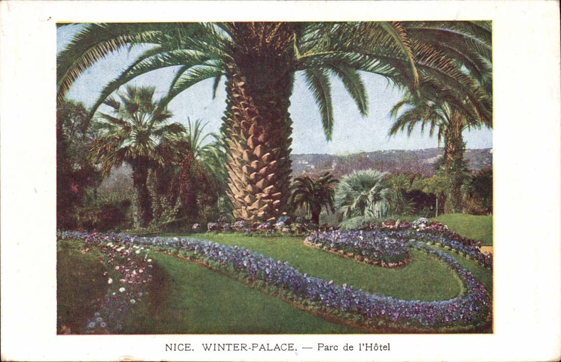 Nice CPA Winter de luxe hotel Park of the hotel