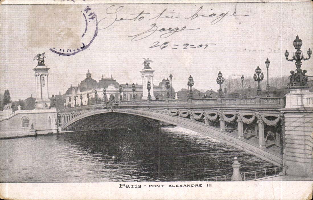 Paris CPA Bridge Alexandre III
