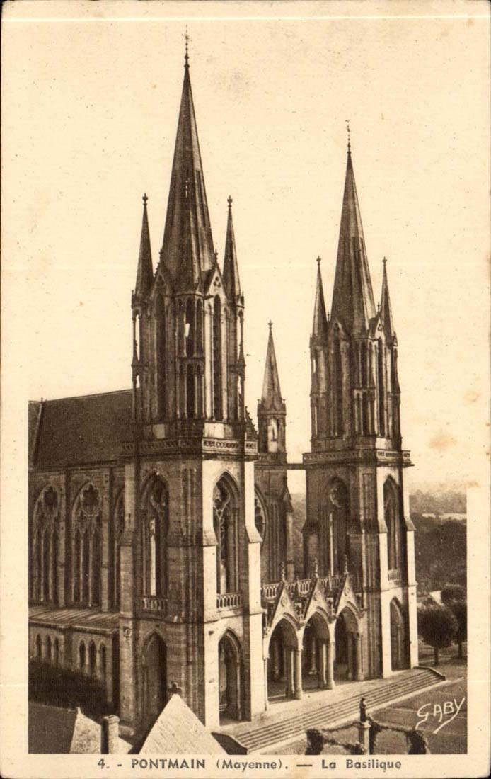 Pontmain - the Basilica - CPA