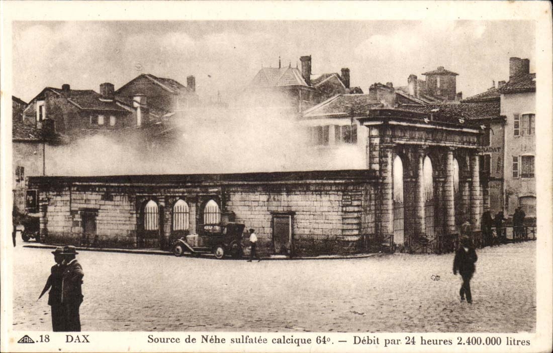 Dax CPM Source de Nehe sulfatee calcique 64e Debit apr heures 2 400 000 litres