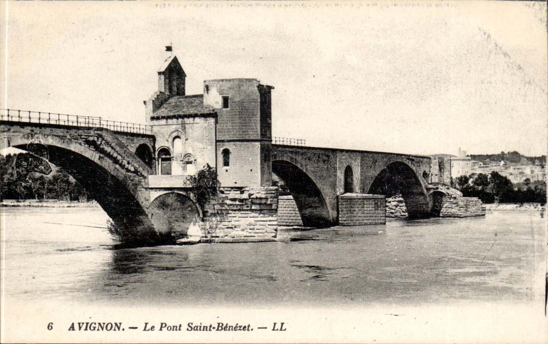 Avignon CPA die Brucke Saint Benezet
