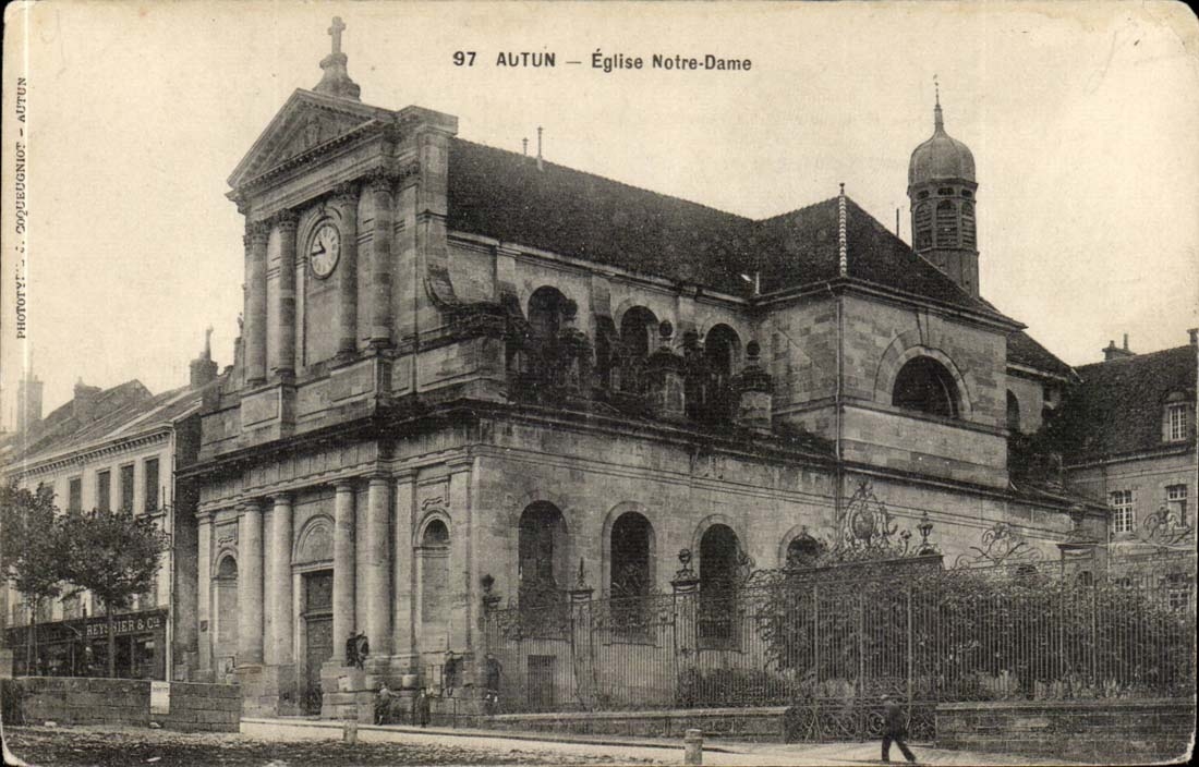 Autun CPA Notre Dame Church