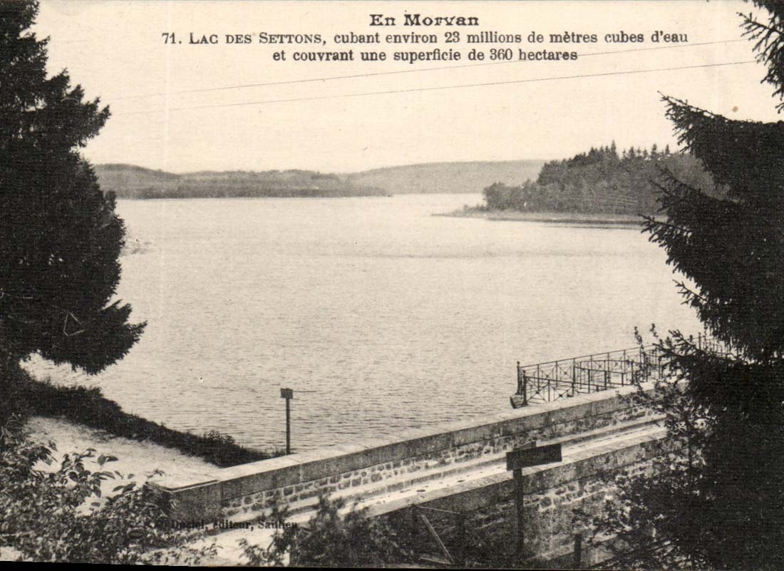 Morvan lake of Settons CPA