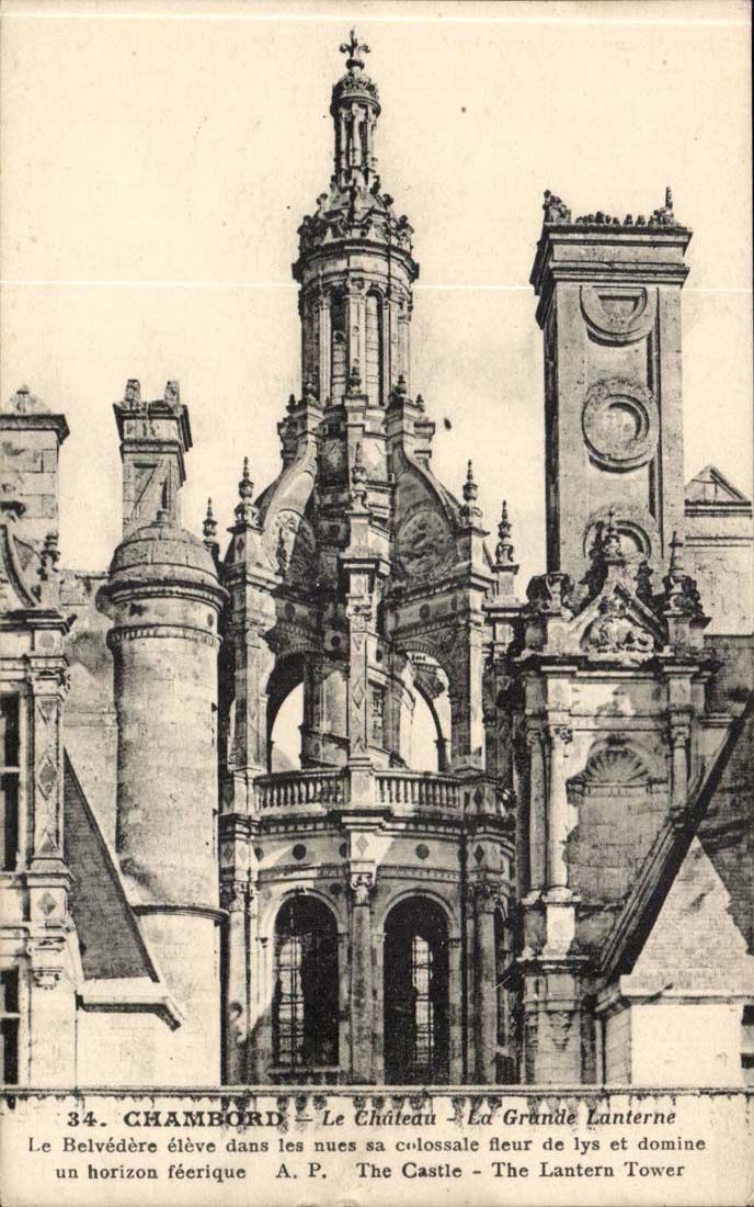 Chambord - the Castle - the Large Lantern - CPA