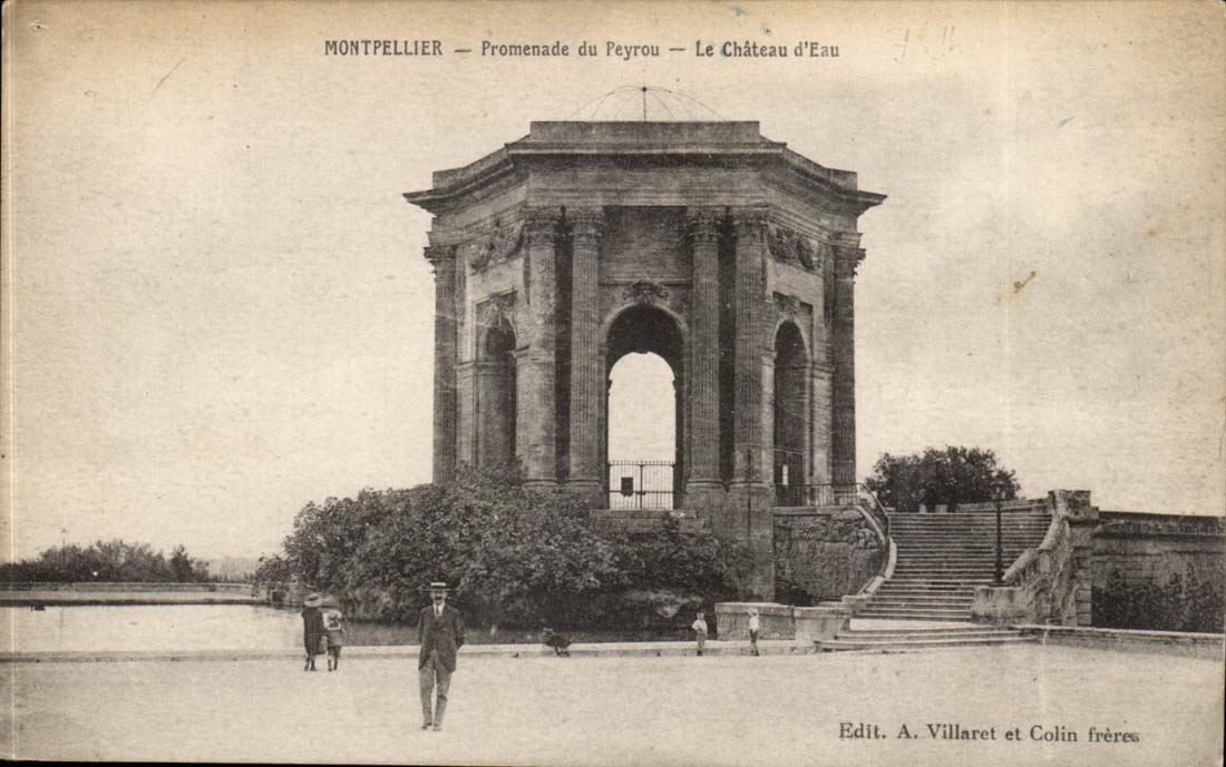 Montpellier - Promenade du Peyrou - Le Chateau d'Eau - CPA