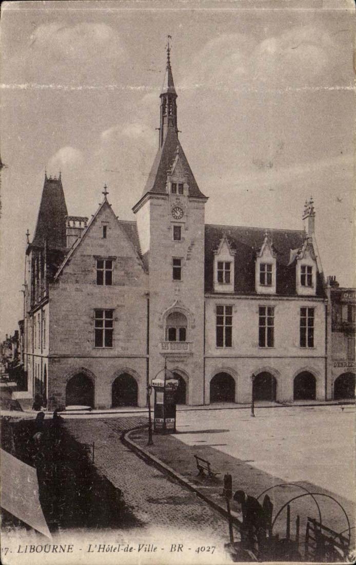 Libourne - das Rathaus - CPA