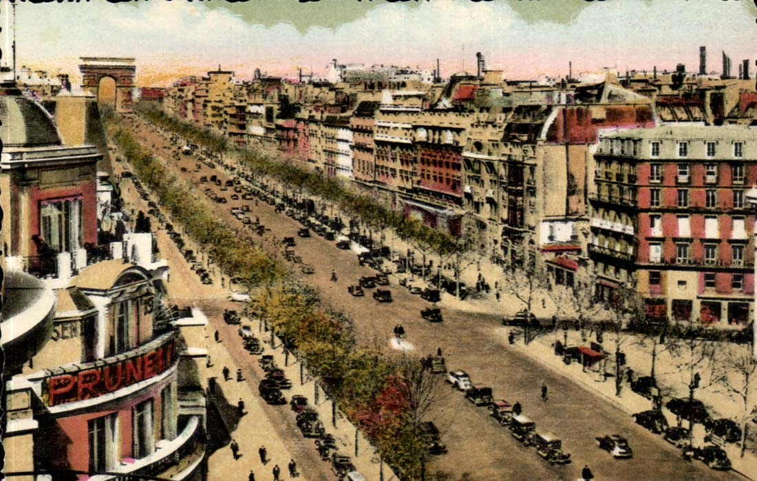 Paris CPA Avenue des Champs Elysees