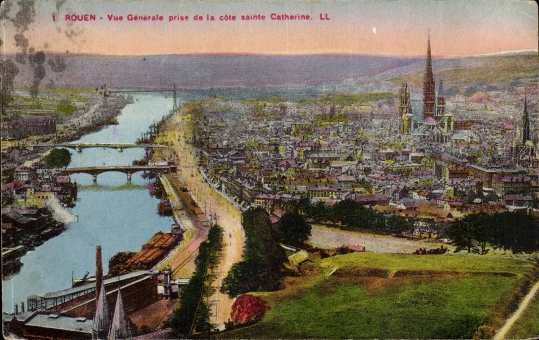 Al Rouen CPA View taken dimensions Sainte Catherine