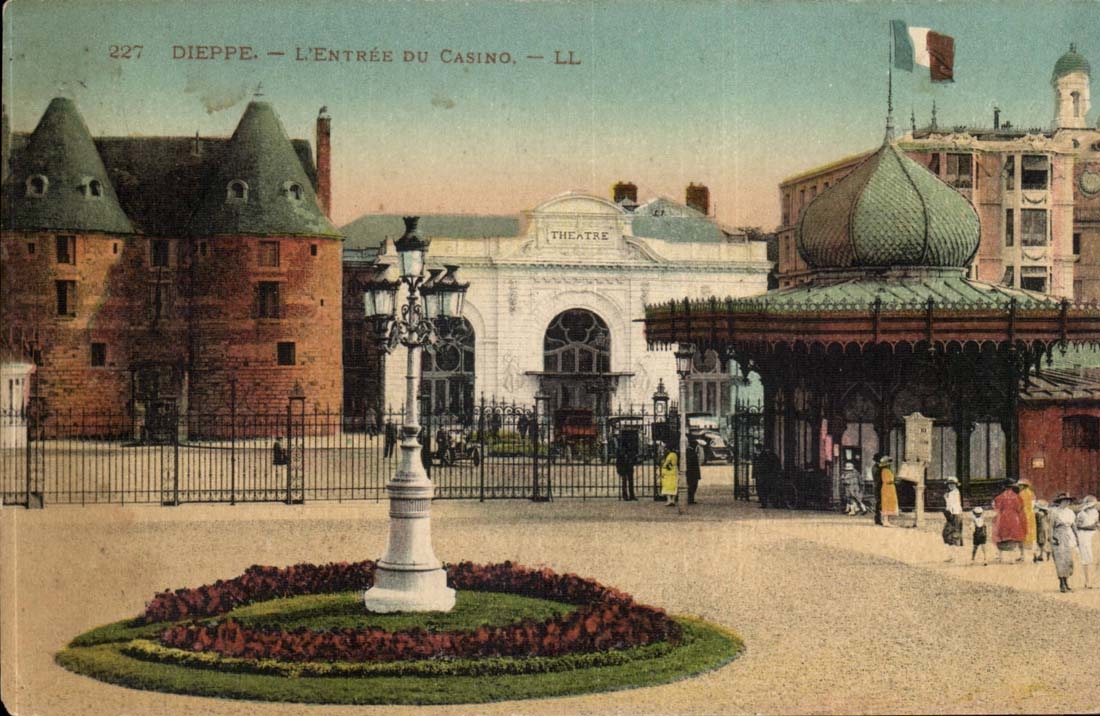 Dieppe CPA Eingang des Kasinos