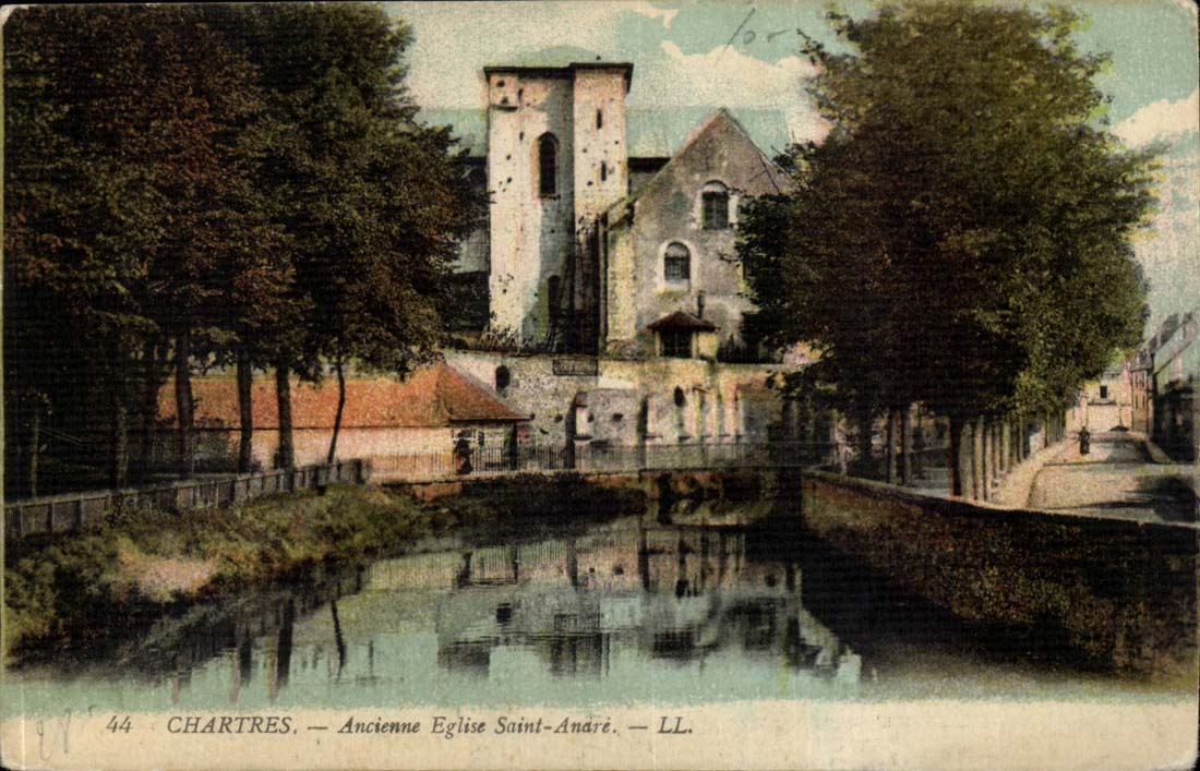 Chartres CPA Old church Saint Anare