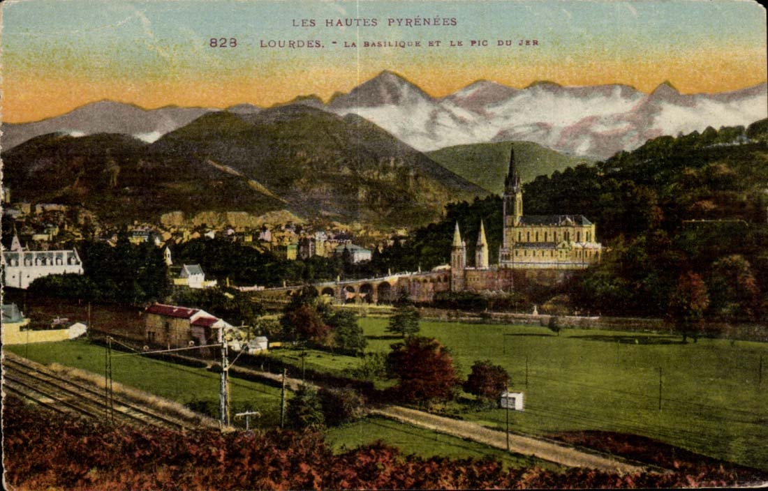 Lourdes CPA the basilica and the Peak of Jer
