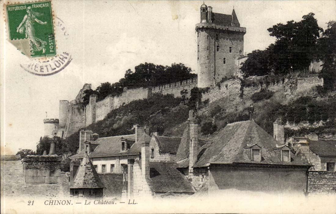 Chinon - das Schloss - CPA