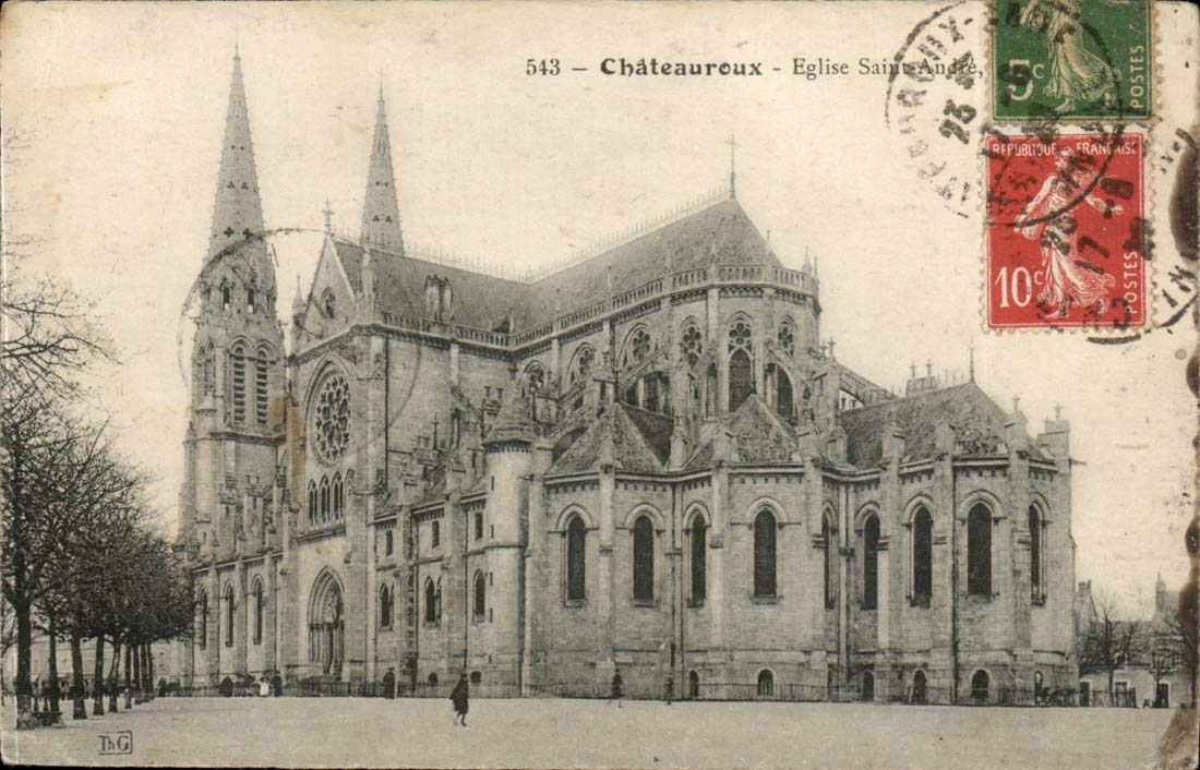 Chateauroux - the Church - CPA