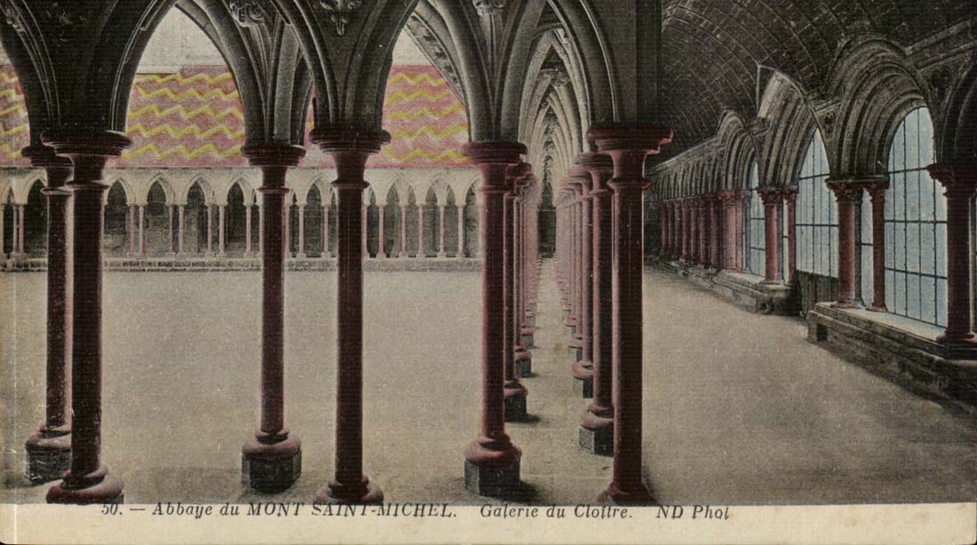 Mont Saint Michel CPA the Gallery abbey of the cloister