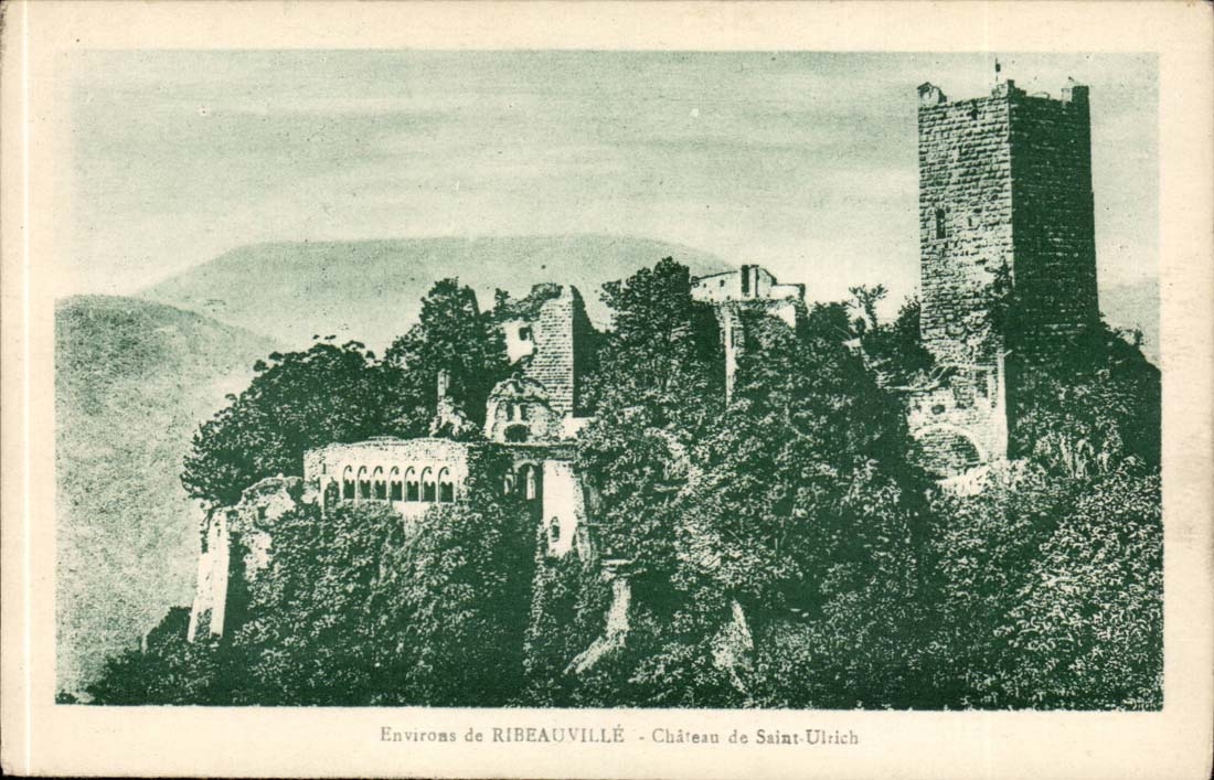 Ribeauville - Castle of Saint Ulrich - CPA