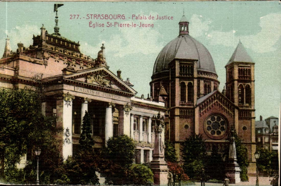 Strasbourg - Strassburg - Law courts - Church St Pierre the Young person - CPA