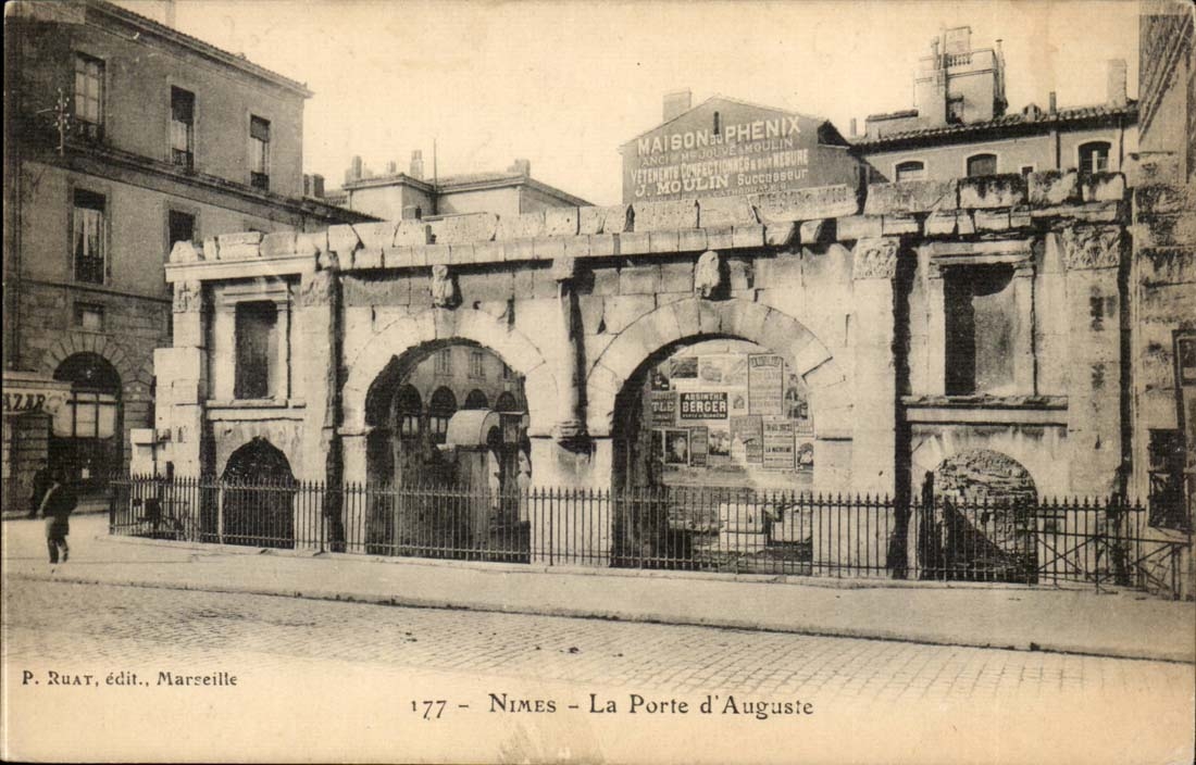 Nimes - das Gatter von Auguste - CPA