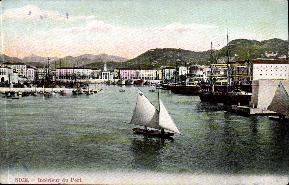 Nice - Interior of the Port - boat - CPA