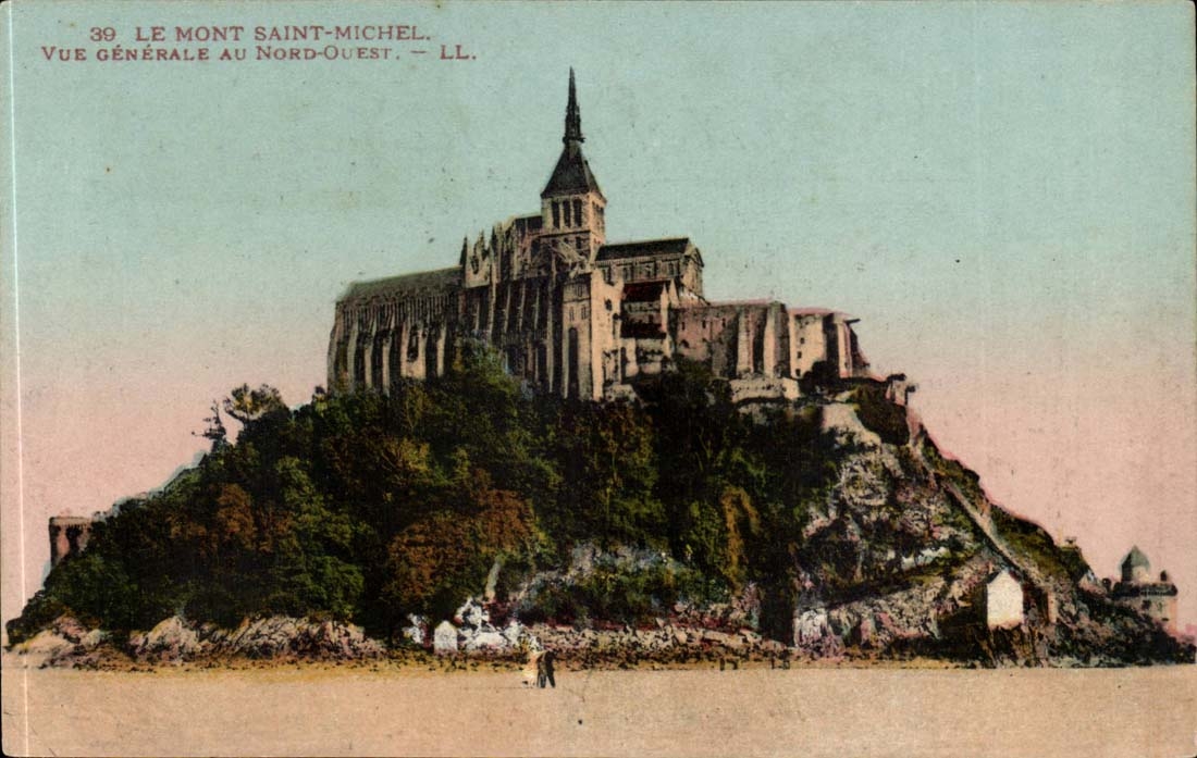 Mont Saint Michel - View in Western North - the CPA