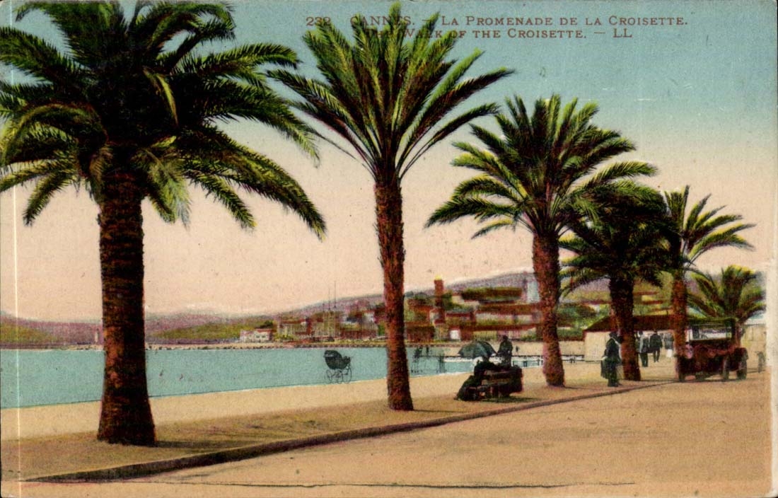 Cannes CPA the walk of the small cross