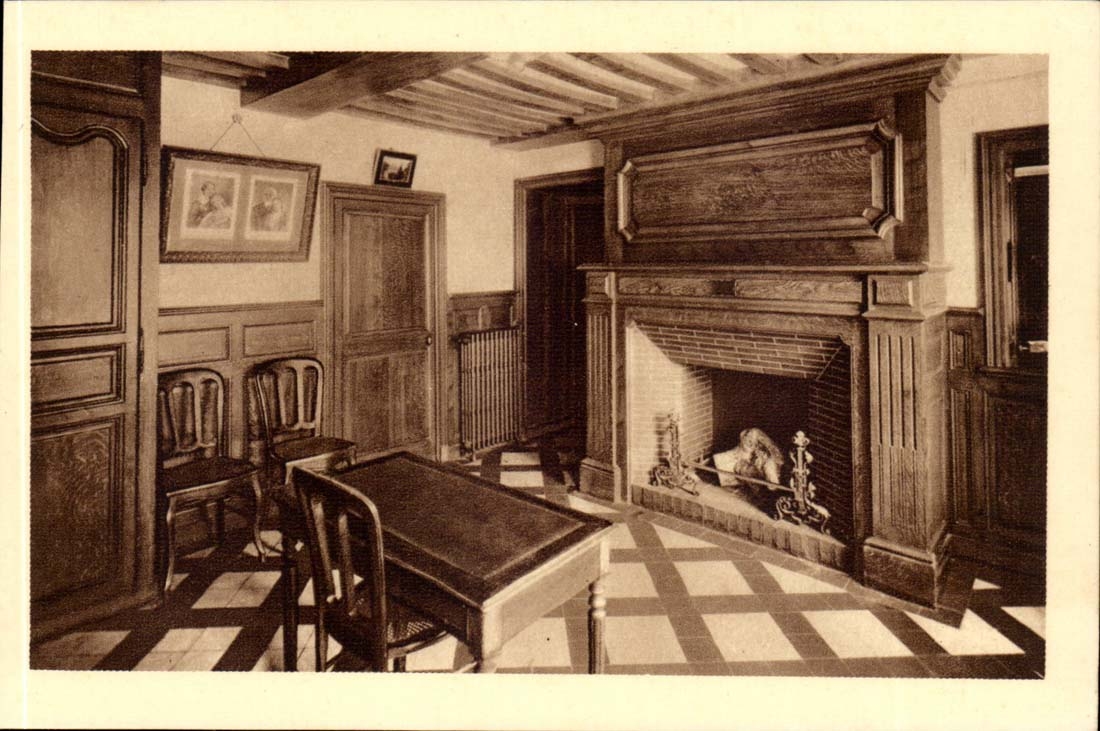 CPA Buissonnets Chimney or Sainte Therese child deposited his shoes the night