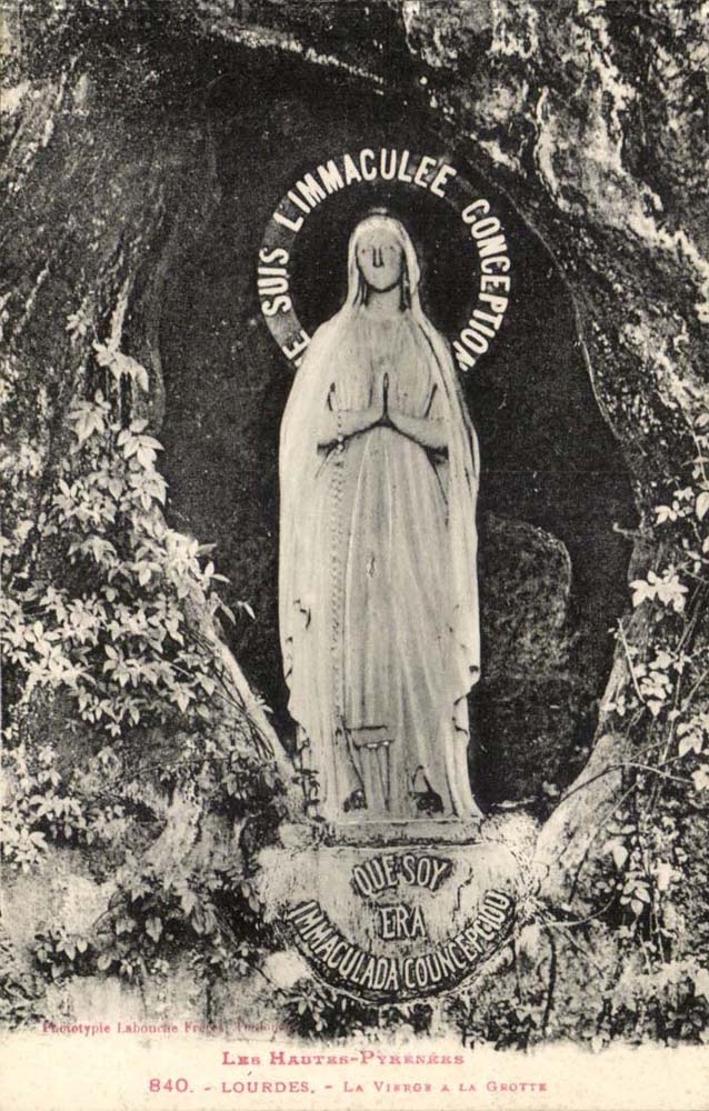 Lourdes - the Virgin with the Cave - CPA