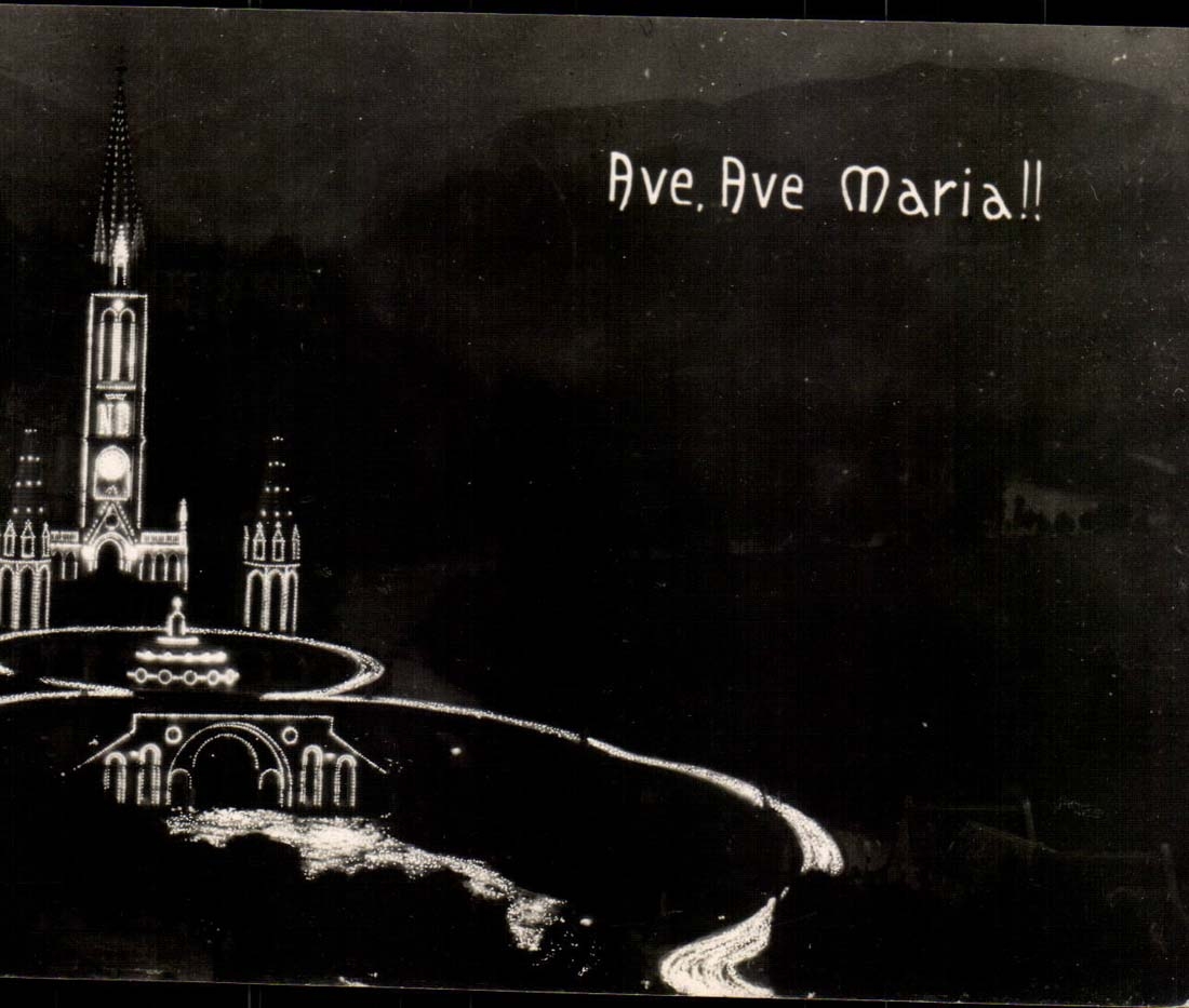 Lourdes CPA rosary at the evening