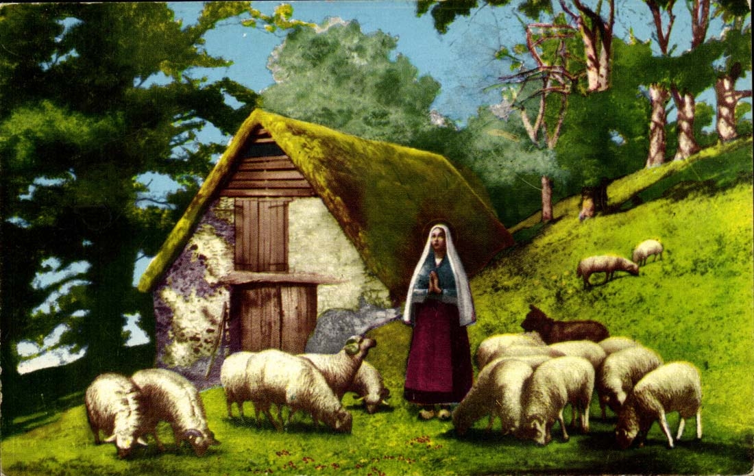 Blois CPA Fantasy Sainte Bernadette requests by keeping her sheep