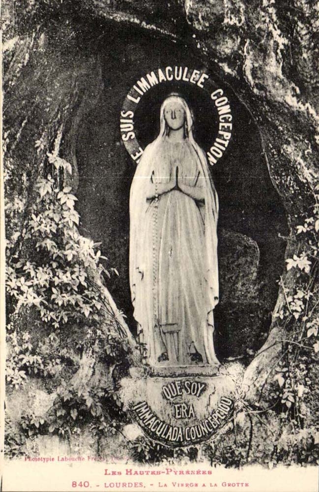 Lourdes - the Virgin with the Cave - CPA