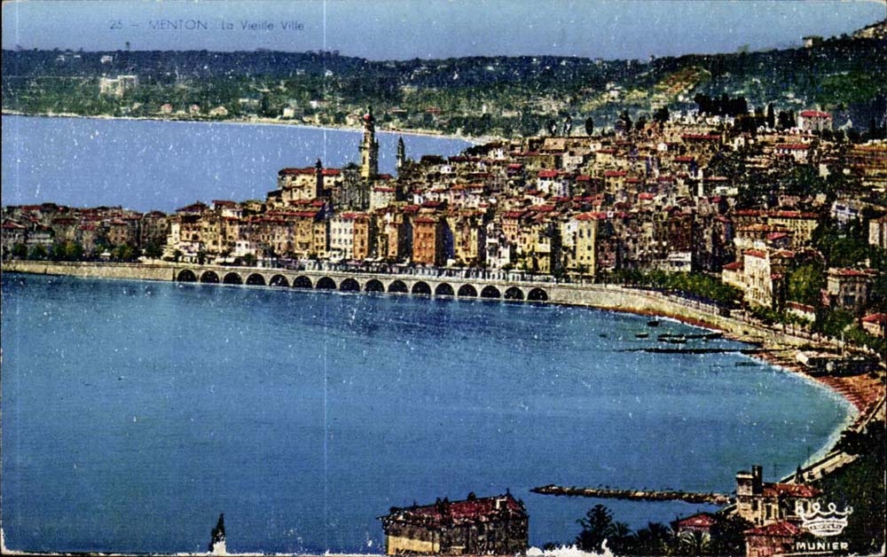 Menton - the Cheap Hurdy-gurdy - CPA