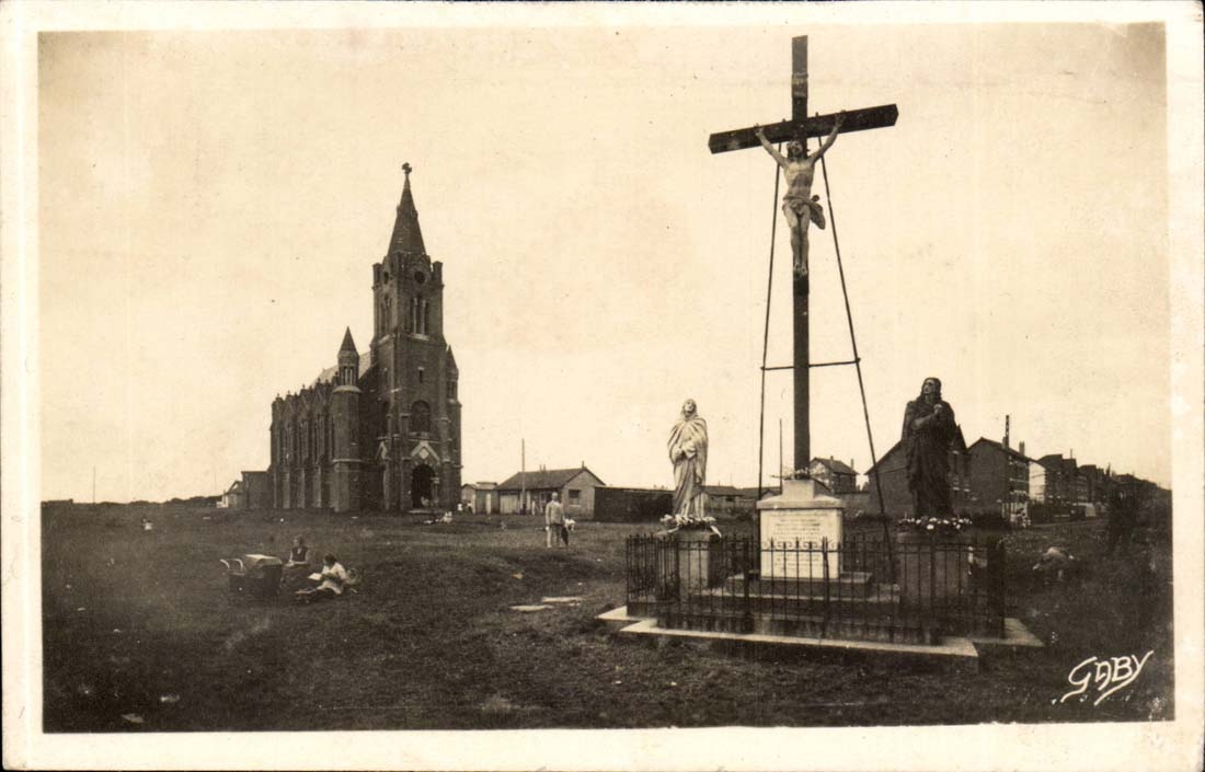Dieppe - La Chapelle gute Hilfe - und das Martyrium auf Klippen - CPA