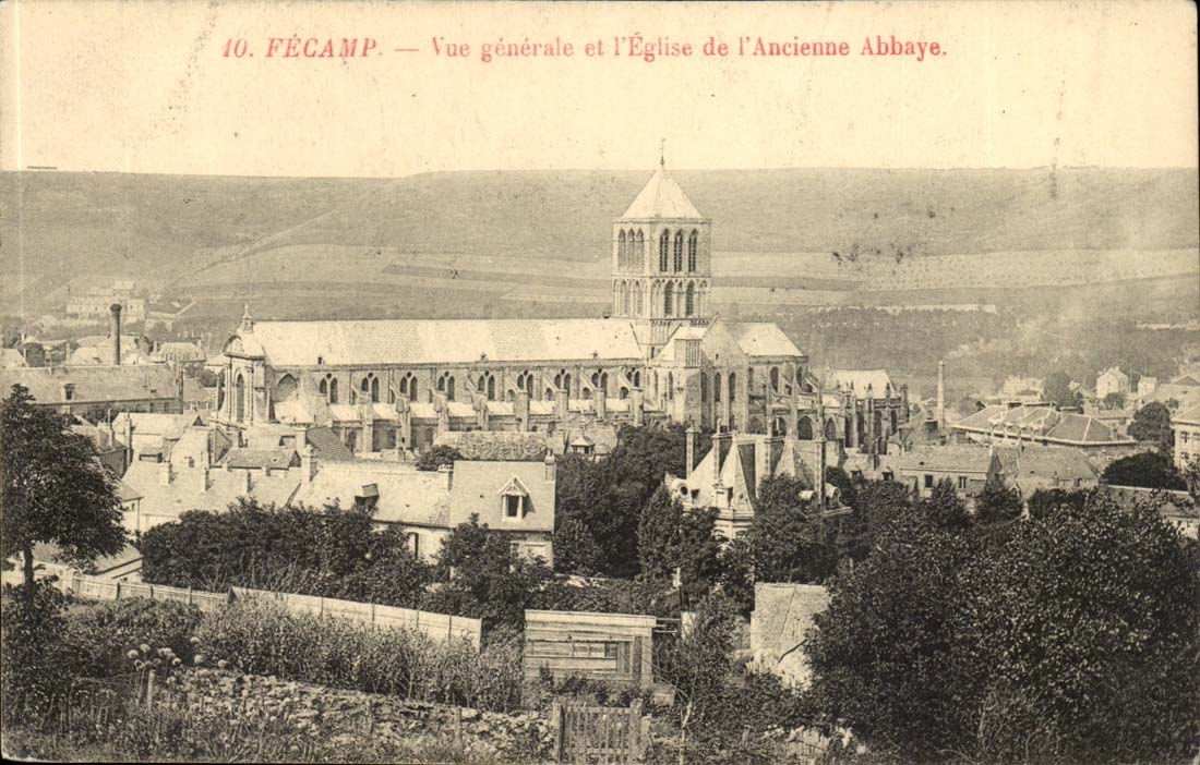 Fecamp - Ansicht und die Kirche von der alten Abtei - CPA