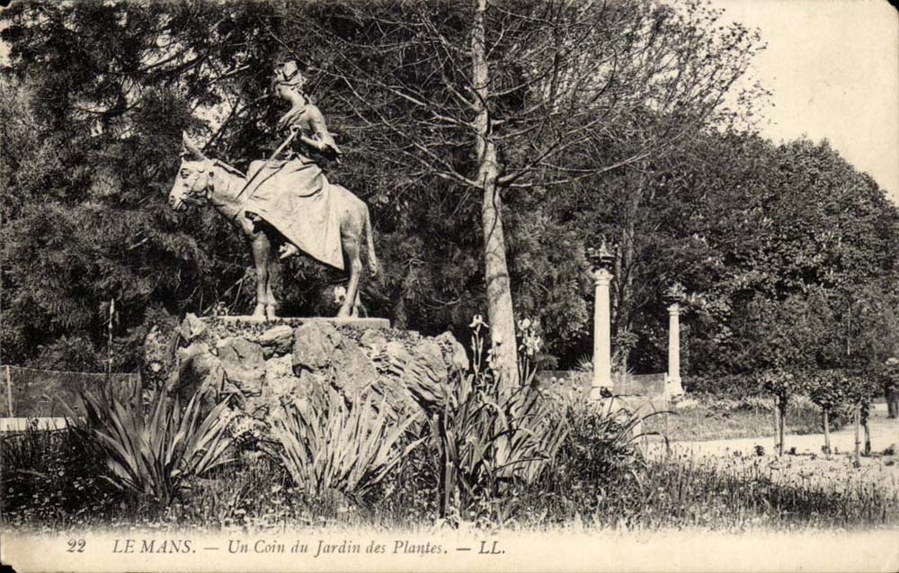 Mans - a Corner of the Botanical garden CPA