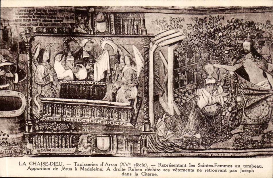 The Chair God CPA Tapisseries of Arras Representing the holy women with the Apparition tomb of Jesus has Madeleine