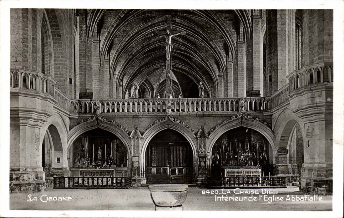 The Chair Interior God CPA of the abbey church