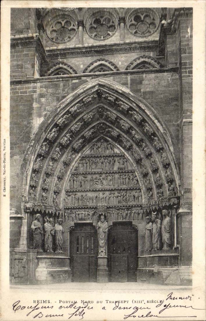 Nordgatter reims-CPA des transept