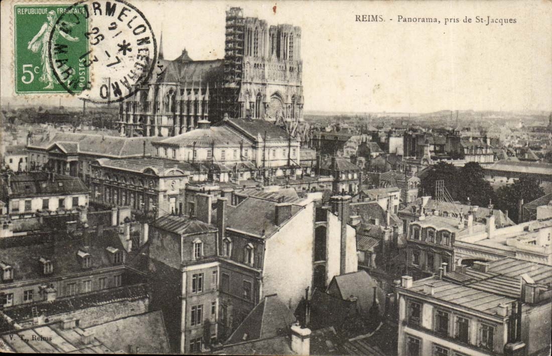 Panorama Reims-CPA Saint genommen von Jacques