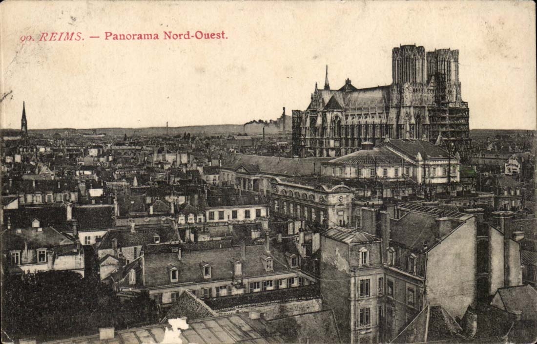 Westliches Nordpanorama Reims-CPA