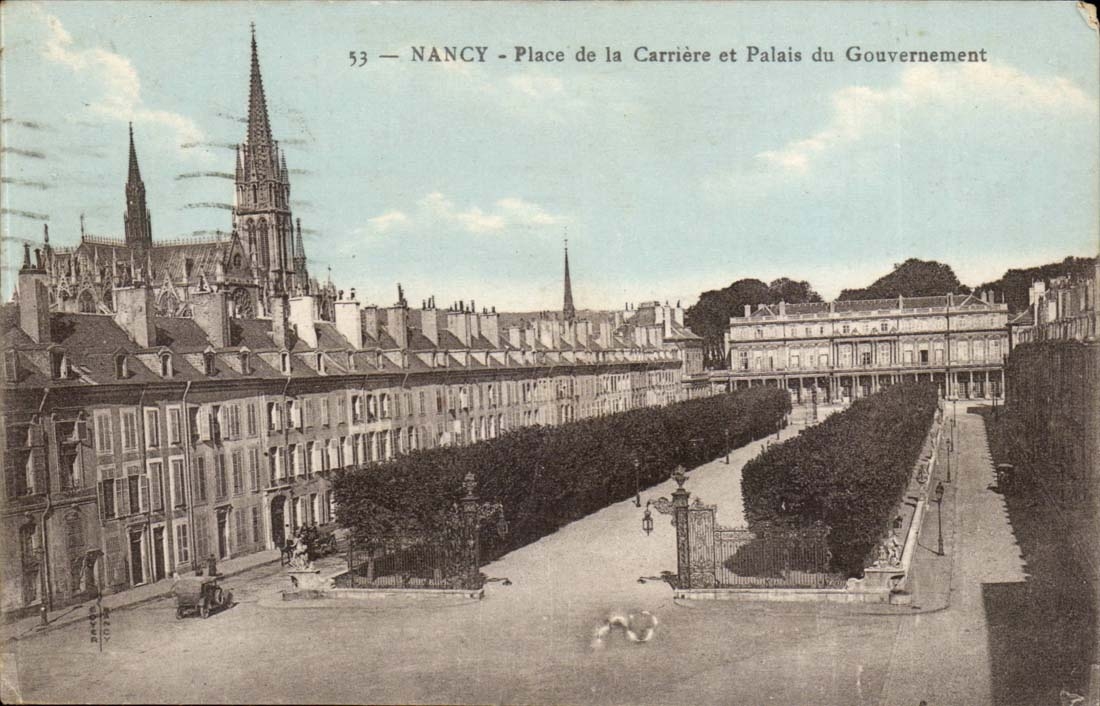 Nancy CPA Place de la carriere et palais du gouvernement