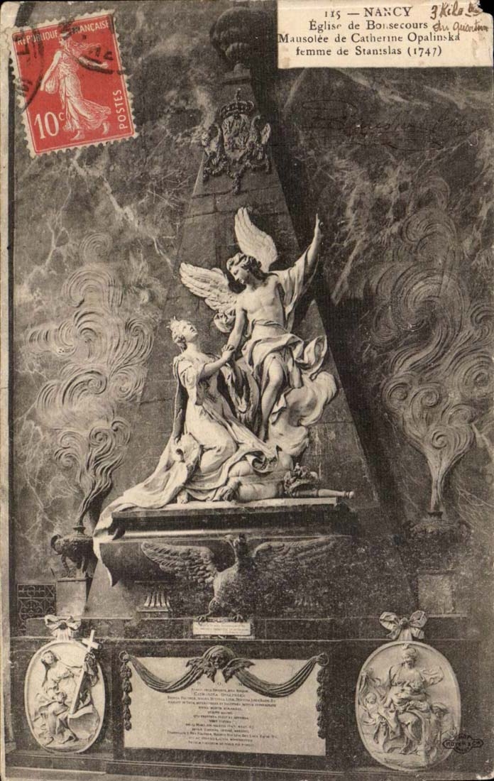 Nancy CPA Eglise de Bonsecours Mausolee de Catherine Opalinska femme de Stanislas