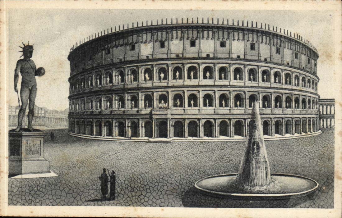 CPA Italien Italien Rom Colosseo restaurato