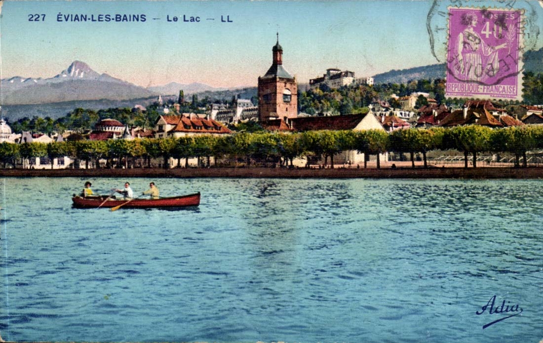 CPA Evian les Bains the lake