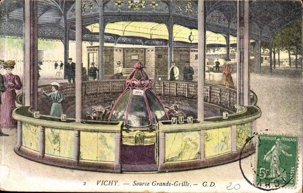 CPA Vichy Source Large roasts