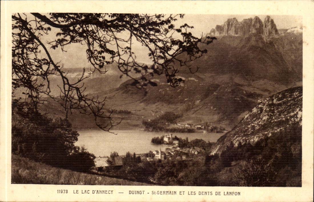 CPA the Annecy Lake Duingt German St and teeth of Lafon