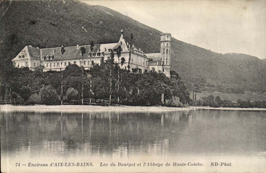Umlagerungen von Aix les Bains CPA See von Le Bourget und das ababye von Hautecombe