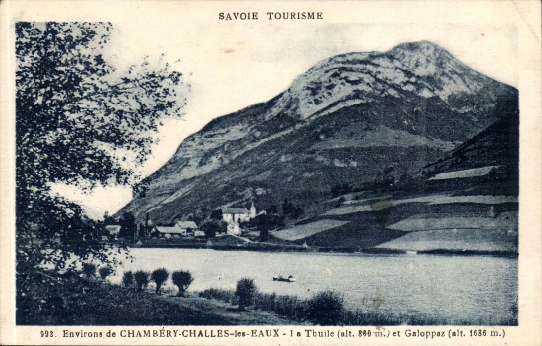 Surroundings of Chambery Shawls water CPA Thuile and Galoppaz